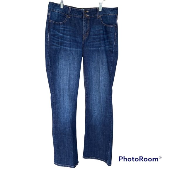 Levi's Denim - Levi's 526 Slender Boot Cut Blue Jeans, Size: 14M